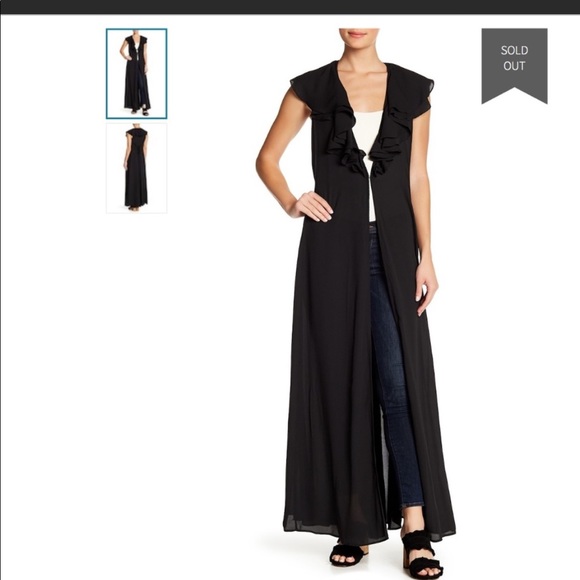 Show Me Your Mumu Rapunzel Cape Duster in Black - Picture 4 of 10